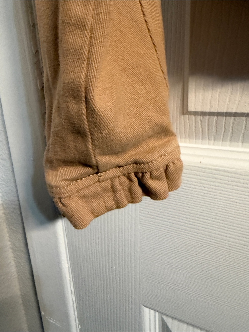 Draper James Camel Ruffle Utility Jacket L - Picture 3 of 7